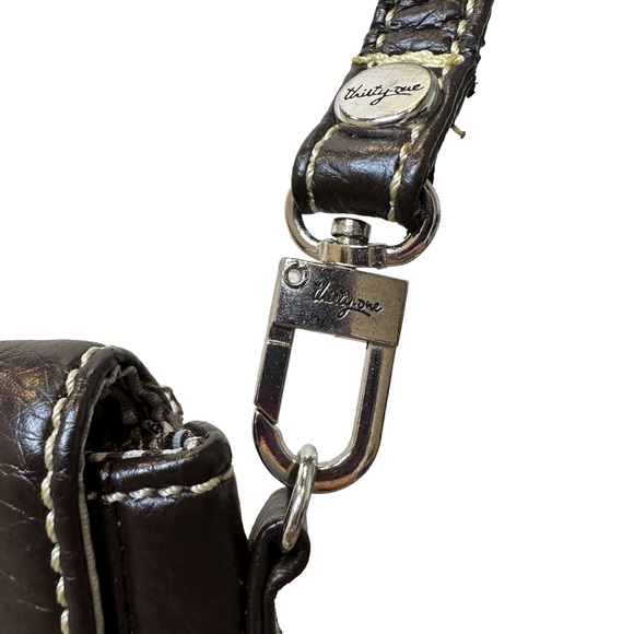 Thirty One Purse Womens Crossbody Faux Leather Convertible Belt Bag Brown - Picture 4 of 10